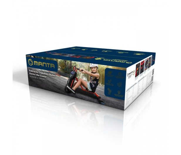 MANTA SCORPION Elektryczny Trójkołowy Skuter MSB9008 - 1435359 - zdjęcie 3